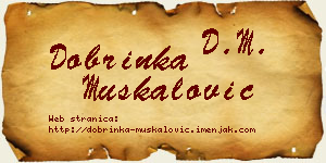 Dobrinka Muskalović vizit kartica